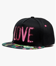 GEMO Casquette réglable motif jungle Noir