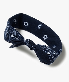 GEMO Foulard femme bandana Bleu