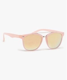 lunettes de soleil monture plastique avec pont rose7372401_1