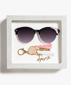 coffret lunettes de soleil porte-cle noir7372801_1