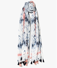 GEMO Foulard effet tie-and-dye Bleu