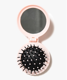 GEMO Brosse à cheveux pliable de sac Rose