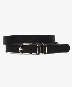 GEMO Ceinture double passant doré Noir