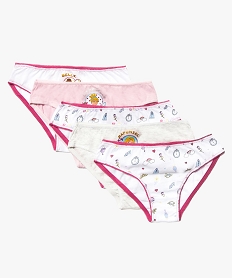 GEMO Lot de 5 culottes à motifs Princesses - Disney Multicolore