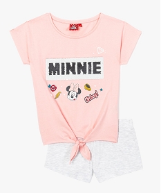 GEMO Pyjashort 2 pièces avec motifs Minnie - Disney Rose
