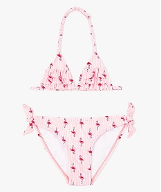 maillot de bain 2 pieces avec motifs flamants roses imprime maillots de bain7384401_1