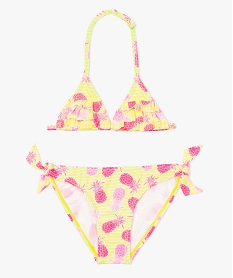 GEMO Maillot de bain 2 pièces motifs ananas Imprimé