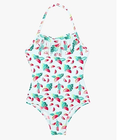 maillot de bain une piece a motifs pasteques et touches dorees imprime7385601_1