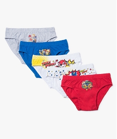 lot de 5 slips garcon pat patrouille multicolore pyjamas7386501_1