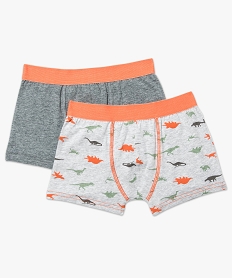 lot de 2 boxers motif dinosaure avec ceinture contrastante gris pyjamas7386801_1