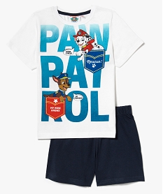 GEMO Pyjashort deux pièces Pat Patrouille blanc standard