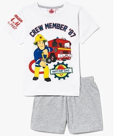 GEMO Pyjashort Sam le pompier blanc standard
