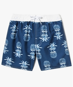 GEMO Short de bain bicolore imprimé ananas Imprimé