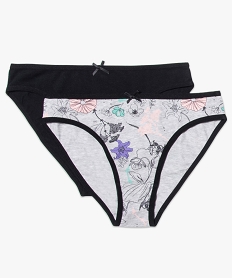 GEMO Lot de 2 slips avec motifs Multicolore