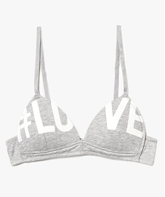 GEMO Soutien-gorge triangle avec bonnets paddés Gris