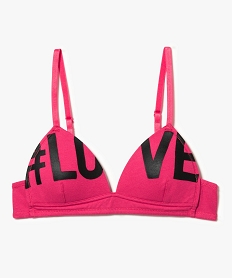 GEMO Soutien-gorge triangle avec bonnets paddés Rose