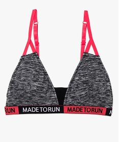 GEMO Soutien-gorge forme triangle avec mousses amovibles argente