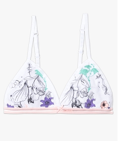 GEMO Soutien-gorge forme triangle avec élastique fantaisie kaki fonce