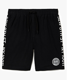 GEMO Short ample en jersey imprimé noir standard