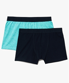 GEMO Lot de 2 boxers en matière stretch argente