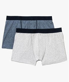 GEMO Lot de 2 boxers en matière stretch kaki chine