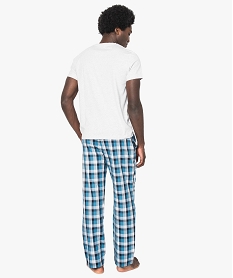 ensemble de pyjama a carreaux imprime7409601_3