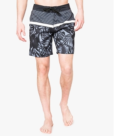 short de bain a rayures et motifs imprime maillots de bain7410601_1