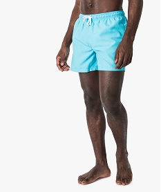 GEMO Maillot de bain homme forme short toucher doux Bleu