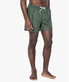 GEMO Maillot de bain homme forme short toucher doux kaki standard