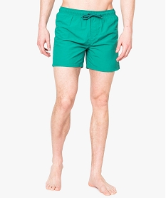 maillot de bain homme coupe short de bain uni vert7412101_1