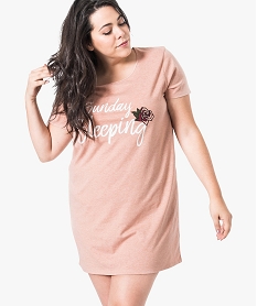 MULE NOIR CHEMISE DE NUIT ROSE CHINE