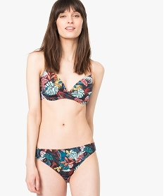 GEMO Bas de maillot de bain imprimé tropical Imprimé