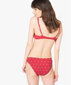 bas de maillot de bain femme forme culotte rouge7422701_3