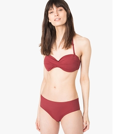 GEMO Bas de maillot de bain femme forme shorty Rouge