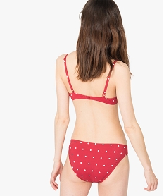 haut de maillot de bain femme a armatures et petit nœud rouge haut de maillots de bain7426601_3