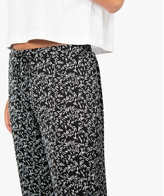 pantalon de pyjama femme en satin imprime imprime7429501_2