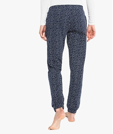 pantalon de pyjama avec bas resserre et nœud en satin imprime7431101_3