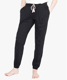 pantalon de pyjama resserre aux chevilles noir7431601_1