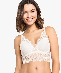 GEMO Soutien-gorge push-up en dentelle Beige