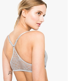 soutien-gorge push-up sans armatures avec dos nageur en dentelle gris7440501_1