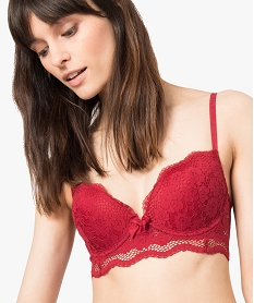 GEMO Soutien-gorge push-up en dentelle Rouge