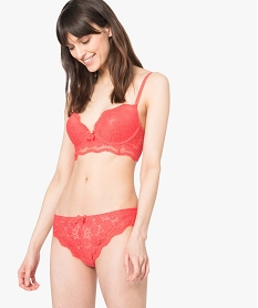 GEMO Soutien-gorge push-up en dentelle Rouge