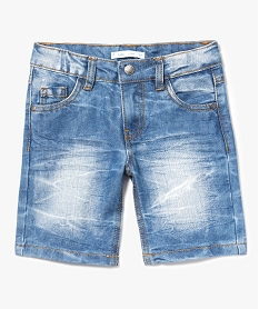 GEMO Bermuda denim effet usé Gris