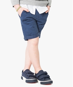 GEMO Bermuda avec petits motifs scooter bleu standard