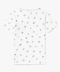 tee-shirt en slub jersey a manches courtes imprime motifs cactus imprime7463101_2