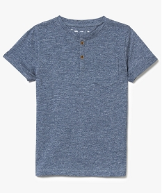 NU-PIED BLEU TEE-SHIRT BLEU CHINE