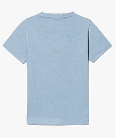 tee-shirt a manches courtes avec motif devant bleu7464501_2