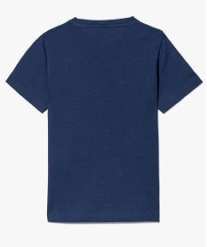 tee-shirt a manches courtes avec motif devant bleu7464701_2