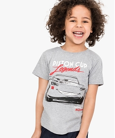 tee-shirt a manches courtes imprime - cars gris7466601_1