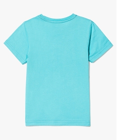 tee-shirt regular imprime palmiers bleu7467701_2